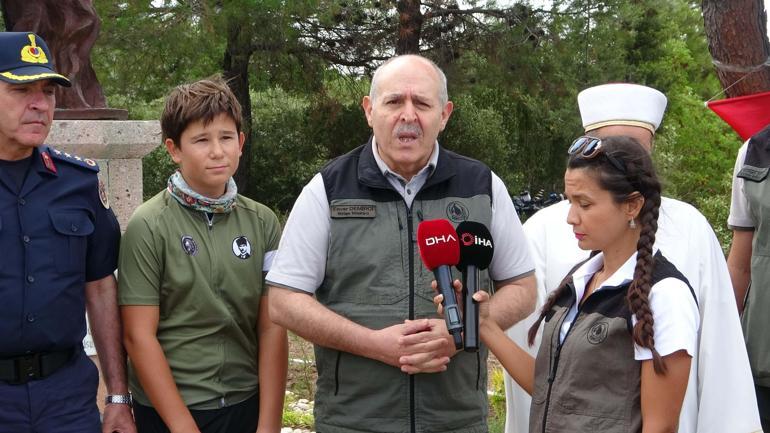 Çanakkalede orman yangınında şehit olan bölge müdürü törenle anıldı