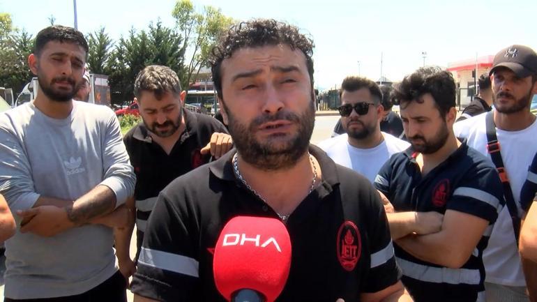 Pendikte maaşlarını alamadığını belirten İETT çalışanlarından eylem