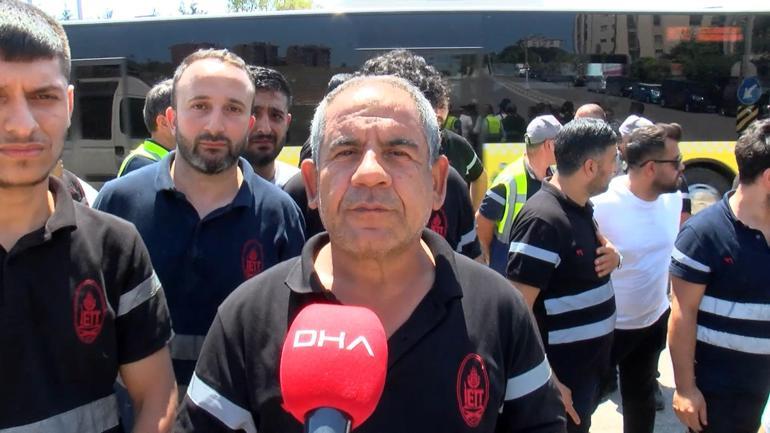 Pendikte maaşlarını alamadığını belirten İETT çalışanlarından eylem