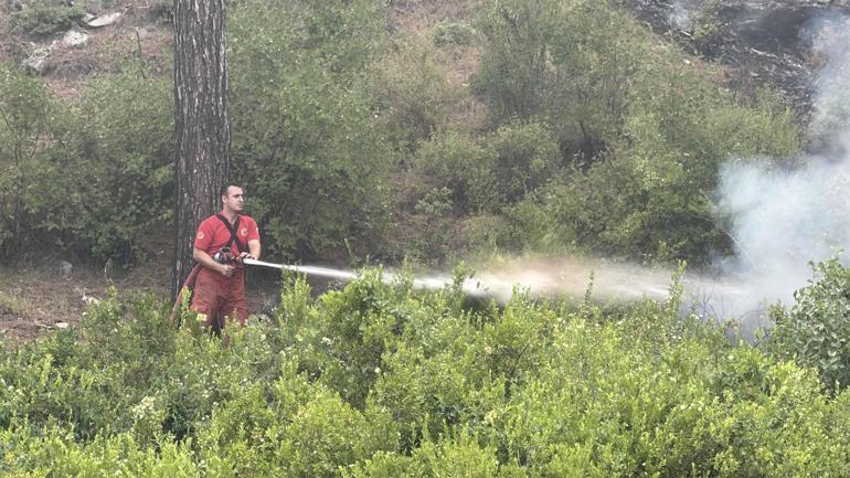 Muğla Seydikemer’deki orman yangınına havadan müdahale yeniden başladı