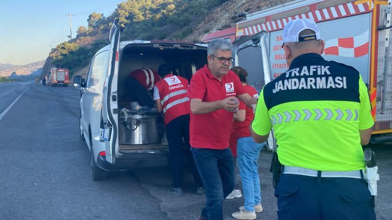 Balıkesir Edremitteki yangın 2nci gününde
