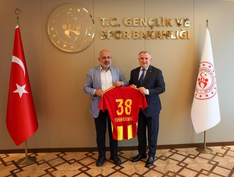Kayserispordan Bakan Baka ziyaret