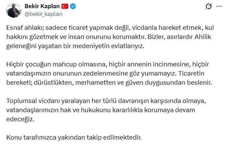 Çocuğu için lahmacun almak isteyen kadına 5ten az satmam diyen seyyar satıcının tezgahı kaldırıldı