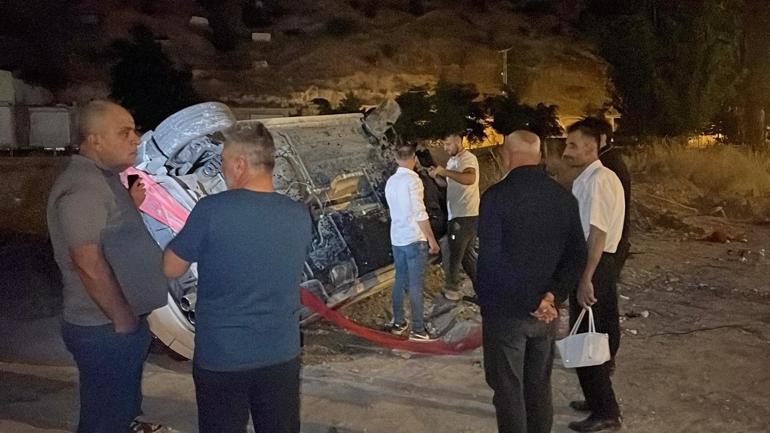Nevşehir’de gelin arabası takla attı; gelin ve damat yaralandı