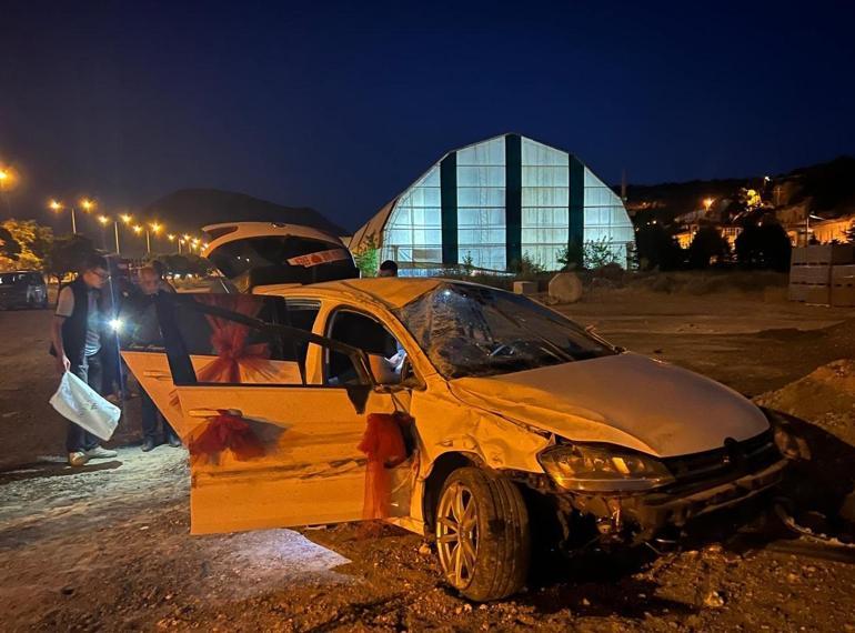 Nevşehir’de gelin arabası takla attı; gelin ve damat yaralandı