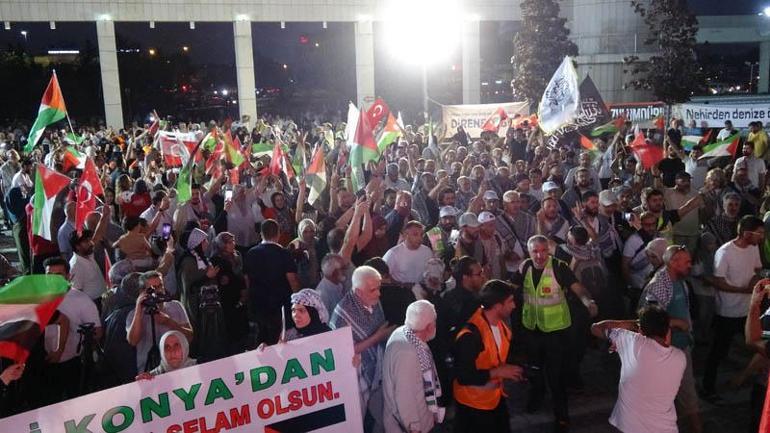 Srebrenitsadan yola çıkan Filistin Konvoyu Konya’da