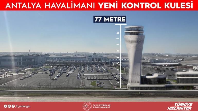 Antalya Havalimanına yeni kule