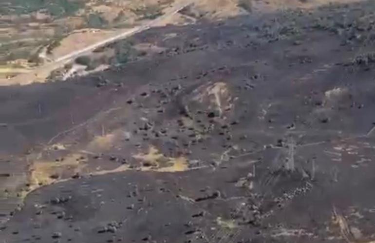Tuncelide ot yangınında alevler ormana sıçramadan kontrol altına alındı