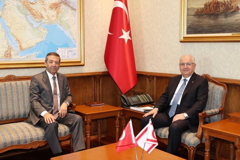 Bakan Güler, KKTC Dışişleri Bakanı Ertuğruloğlu ile görüştü