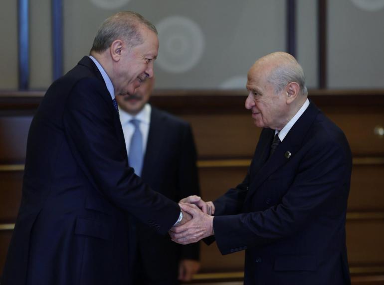 Cumhurbaşkanı Erdoğan, Bahçeliyi kabul etti