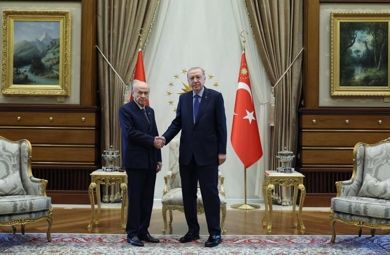 Cumhurbaşkanı Erdoğan, Bahçeliyi kabul etti