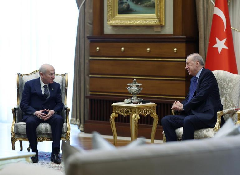 Cumhurbaşkanı Erdoğan, Bahçeliyi kabul etti