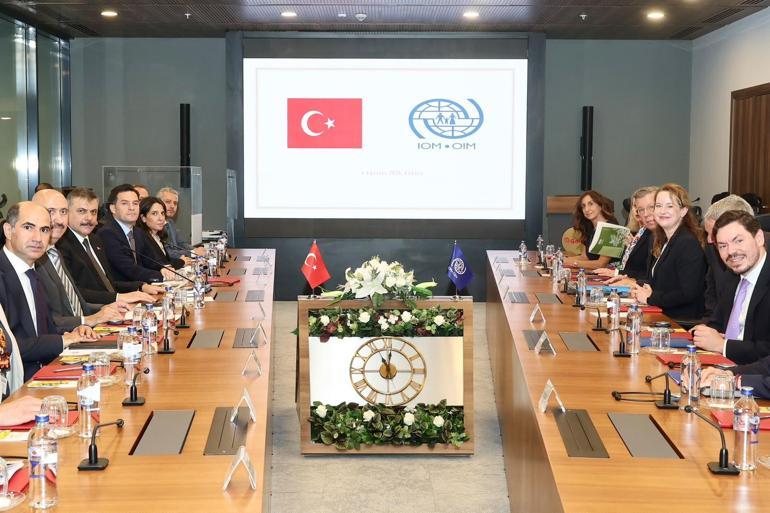 Bakan Çiftçi, Uluslararası Göç Örgütü Genel Direktörü Popei kabul etti