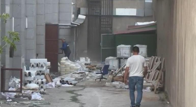 Erzurum Adliyesinin arşiv bölümünde yangın