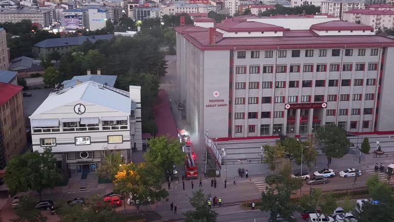 Erzurum Cumhuriyet Başsavcılığı’ndan adliye binasındaki yangına ilişkin açıklama