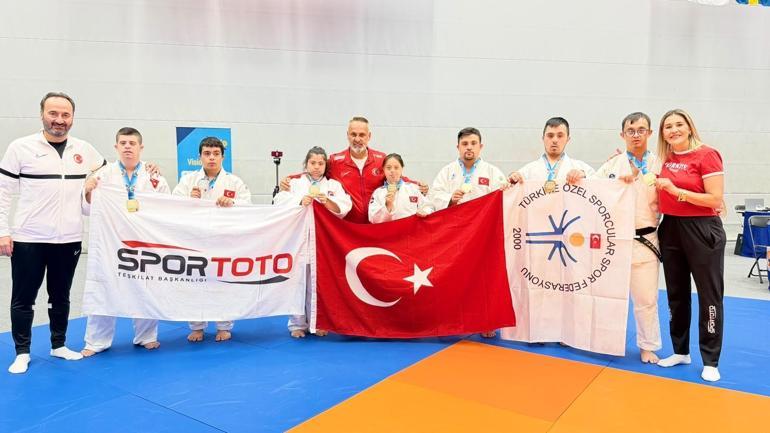 Özel Sporcular Down Judo Milli Takımı, İsveçte 7 madalya kazandı