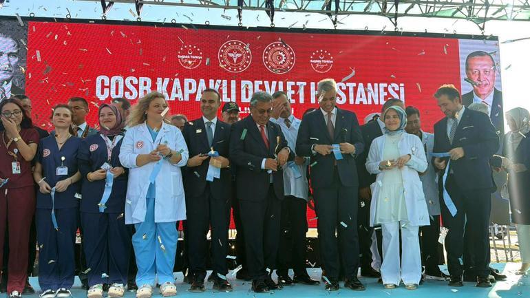 Bakan Memişoğlu ile Bakan Kacır, Tekirdağda hastane açılışına katıldı