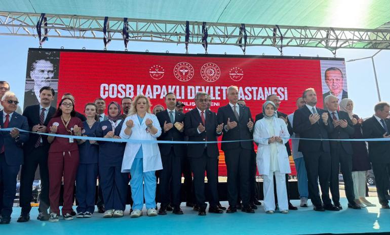 Bakan Memişoğlu ile Bakan Kacır, Tekirdağda hastane açılışına katıldı