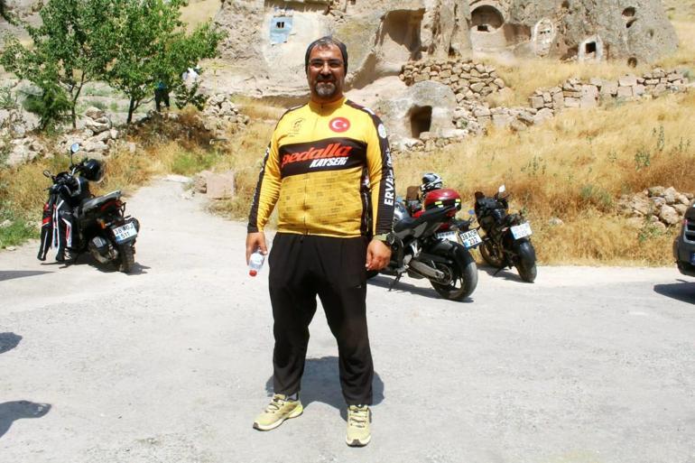 Kapadokya’nın giriş kapısı Soğanlı’da bağımlılıkla mücadele için pedal çevirdiler