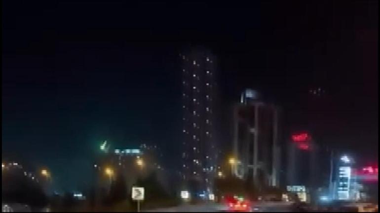 İstanbulda gök taşının düşme anı kamerada