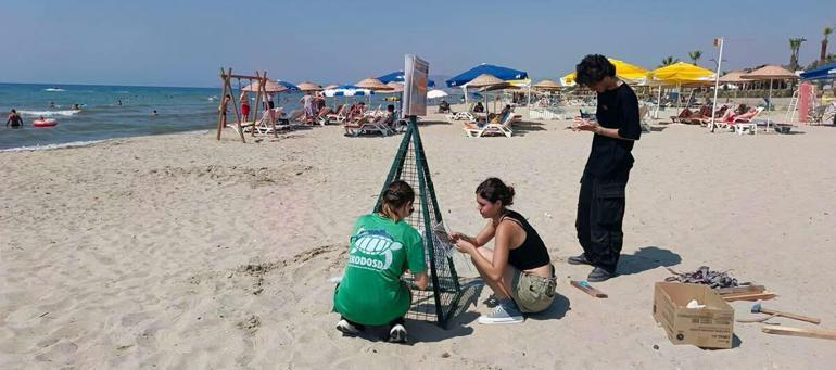 Deniz suyunda kalan 68 caretta caretta yumurtası korumaya alındı