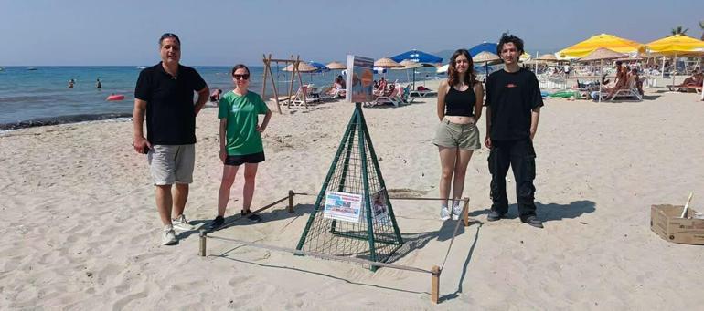 Deniz suyunda kalan 68 caretta caretta yumurtası korumaya alındı