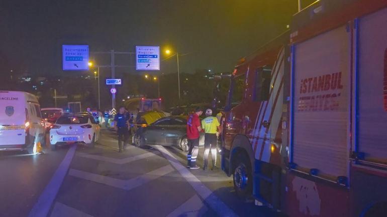 Esenlerde 3 aracın karıştığı zincirleme kaza: 1 ölü 5 yaralı