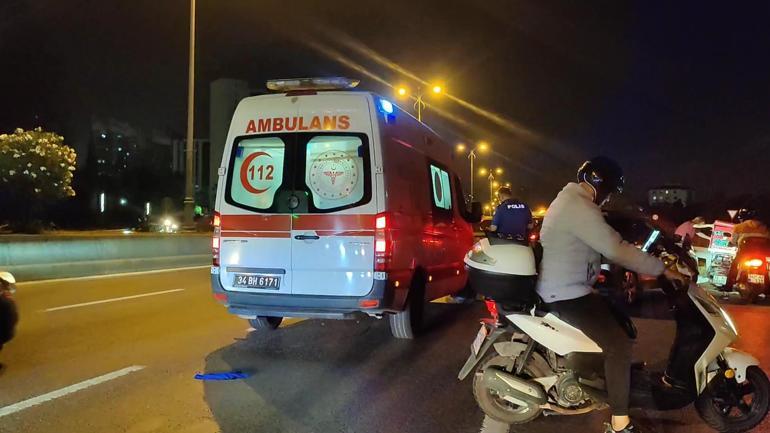 Bağcılarda kontrolden çıkan motosiklet devrildi: 2 yaralı