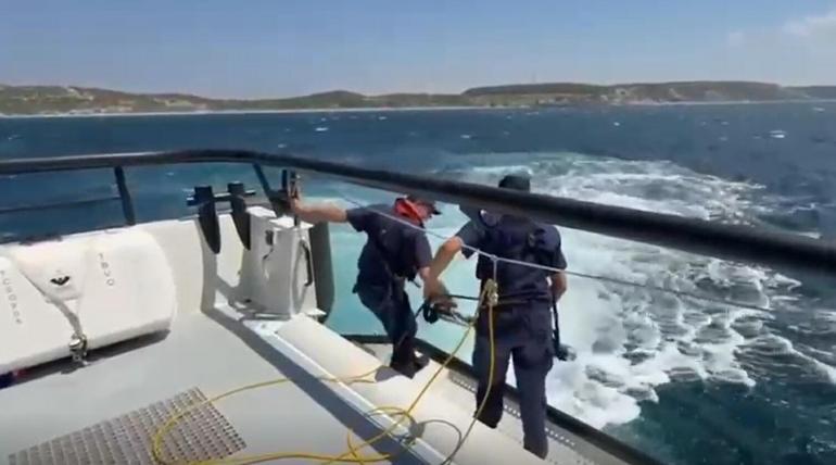 Çanakkalede kaybolan dalgıcı arama çalışmaları 2’nci gününde