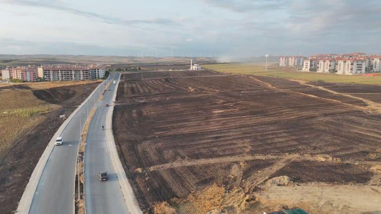 Silivride otluk alanda çıkan yangın söndürüldü