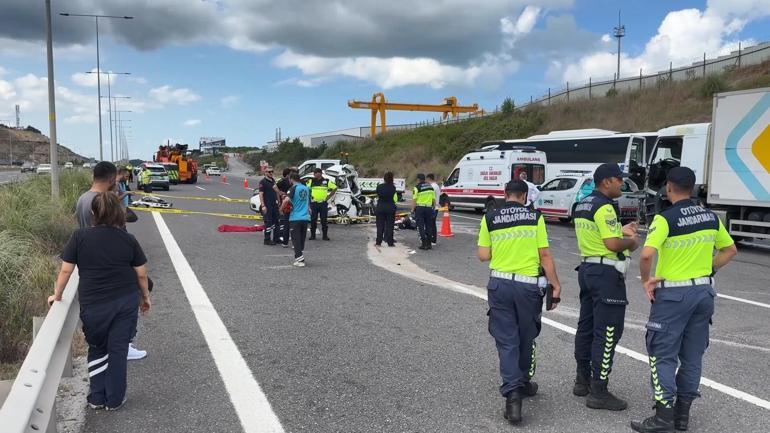 Kuzey Marmara Otoyolu Uskumruköyde kaza; 1i çocuk 3 ölü 5 yaralı