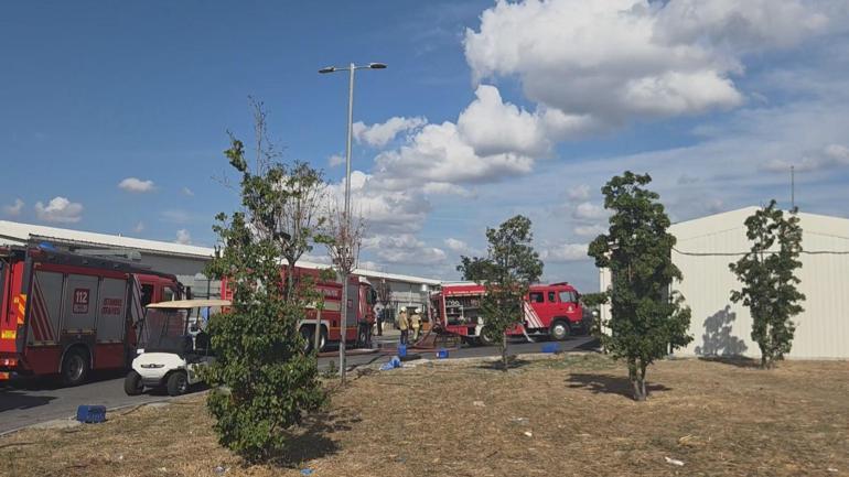 Bakırköyde hastane bahçesinde çıkan yangın söndürüldü