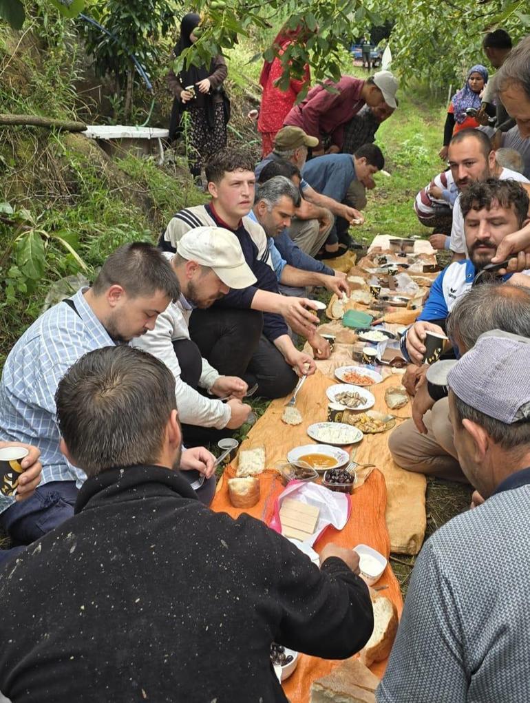 Kazada yaralandı; fındıkları imece usulüyle toplandı