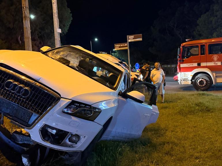 Direksiyon başında baygınlık geçiren sürücü kaza yaptı: 2 yaralı