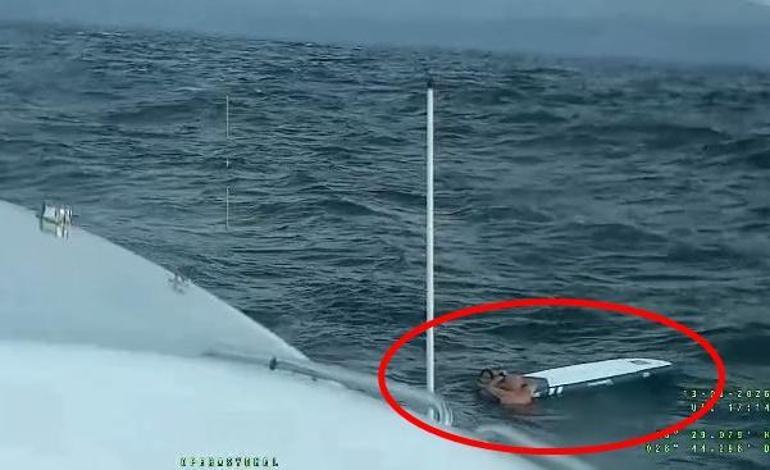 Denizde can pazarı; SUP board tahtası ile açığa sürüklenen baba ile kızı 5 saat sonra kurtarıldı