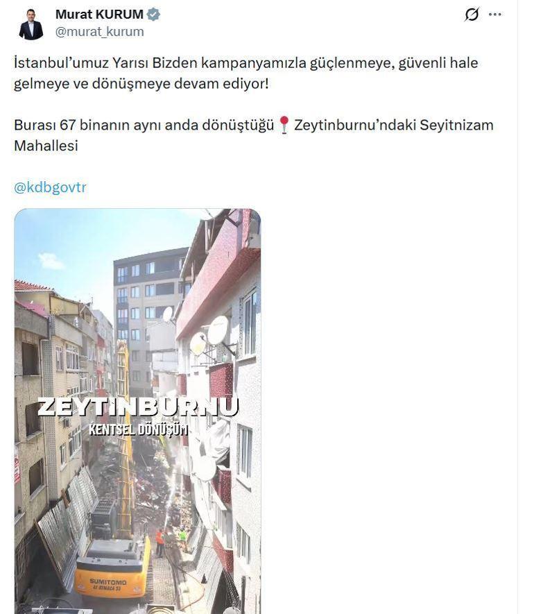 Bakan Kurum: İstanbul güçlenmeye, güvenli hale gelmeye devam ediyor