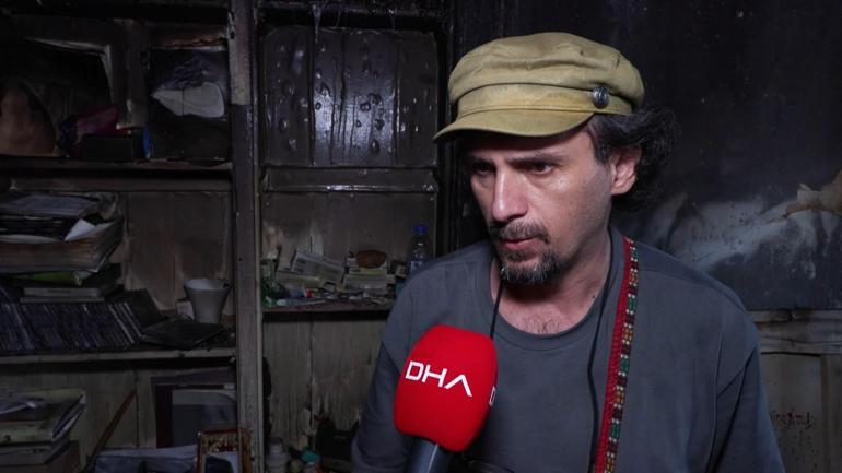 Kasımpaşada havai fişeğin daireyi yaktığı anlar kamerada; 4 gözaltı