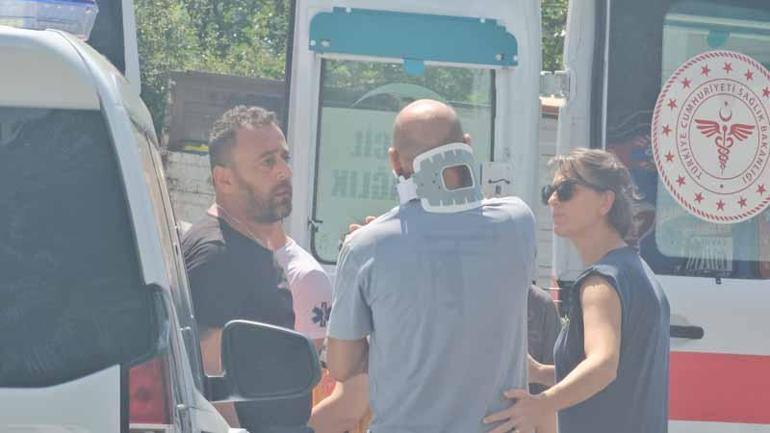 Halk otobüsü ile otomobil çarpıştı: 7 yaralı