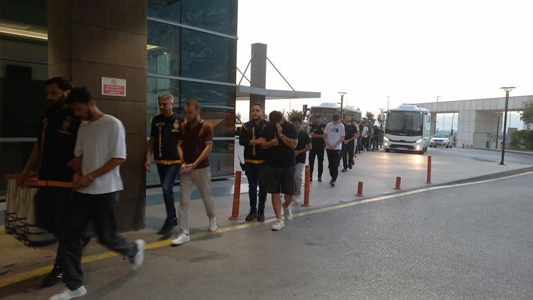 Manisa merkezli 5 ilde suç örgütü operasyonu şüphelileri adliyede