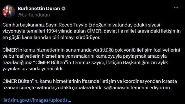 CİMERe 3,2 milyon başvuru; yüzde 91i cevaplandı