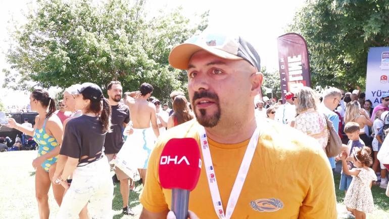 38’inci Boğaziçi Kıtalararası Yüzme Yarışında Kanlıcadan Kuruçeşmeye kulaç attılar