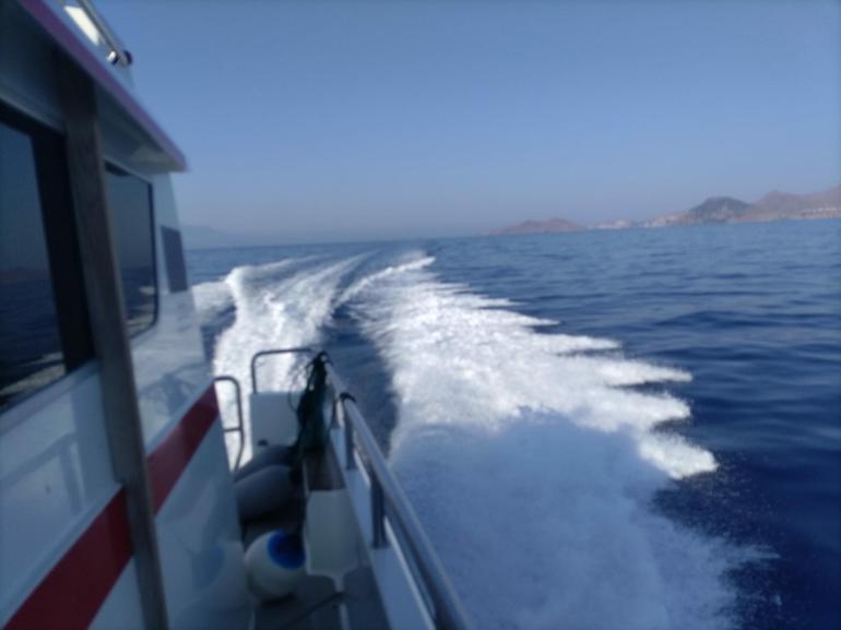 Leros’ta rahatsızlanan Türk genci deniz ambulansıyla Bodrum’a getirildi
