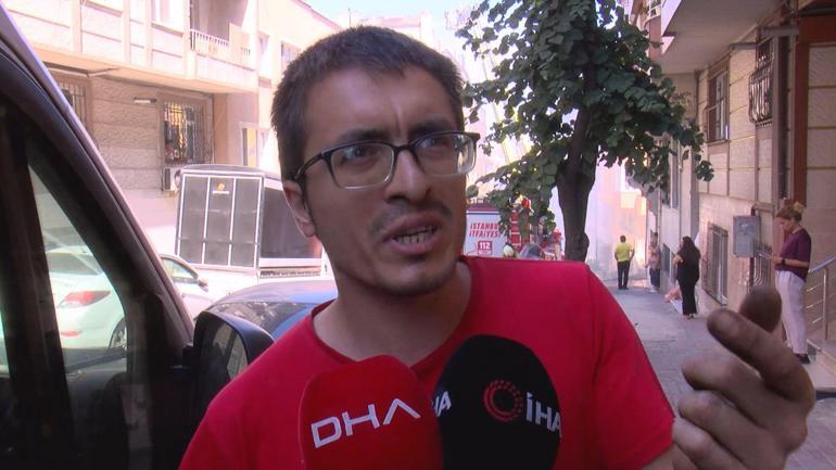 Gaziosmanpaşada 4 katlı binadan yükselen alevler yandaki 2 apartmana sıçradı