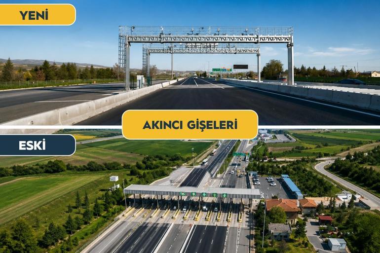 Akıncıda gişe adaları ve kanopiler kaldırılıyor