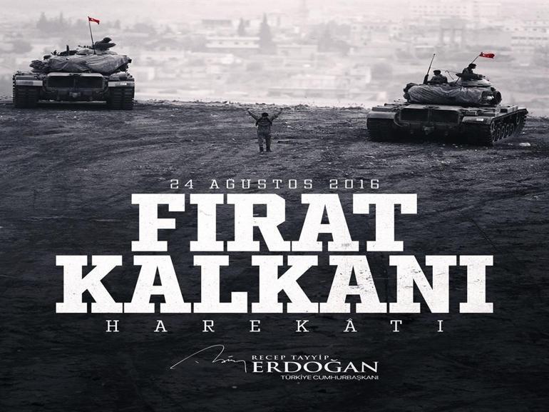 Cumhurbaşkanı Erdoğandan Fırat Kalkanı Harekatının yıl dönümü mesajı