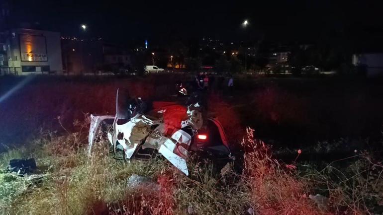 Bursada otomobil araziye savrulup takla attı: 5 yaralı
