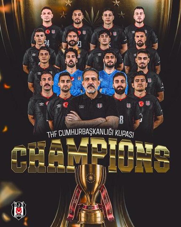 THF Cumhurbaşkanlığı Kupası erkekler şampiyonu Beşiktaş oldu