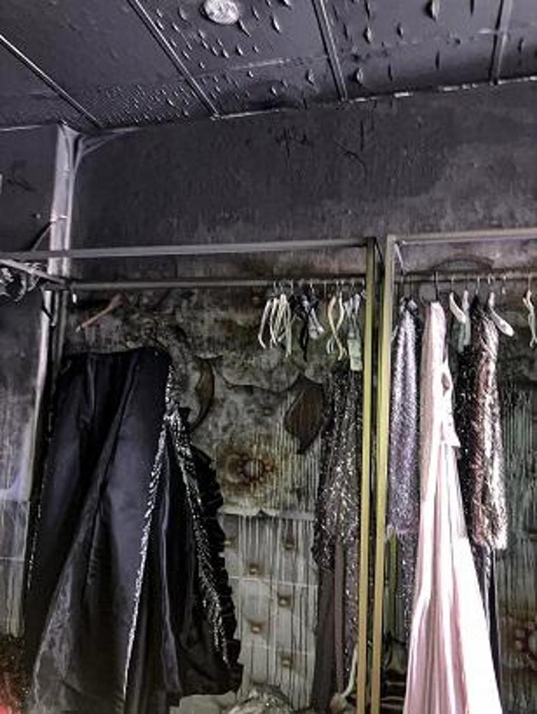 Gelinlikçi mağazası kundaklandı; kadın işletmecinin şikayetçi olduğu eşi gözaltına alındı