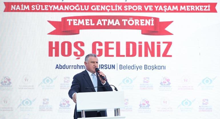 Sultangazi’de Naim Süleymanoğlu Gençlik Spor ve Yaşam Merkezi’nin temel atıldı