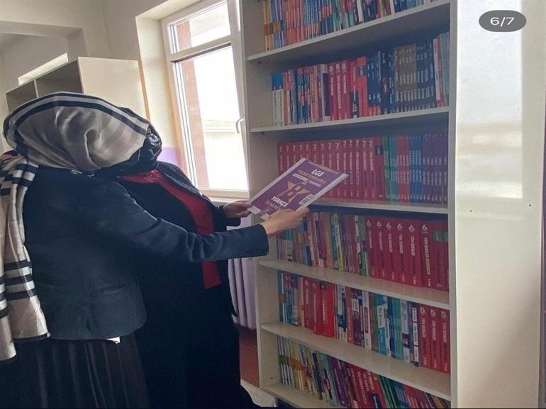 Gülfidan öğretmen, okuluna 5 bin 500 kitaplık modern kütüphane kazandırdı